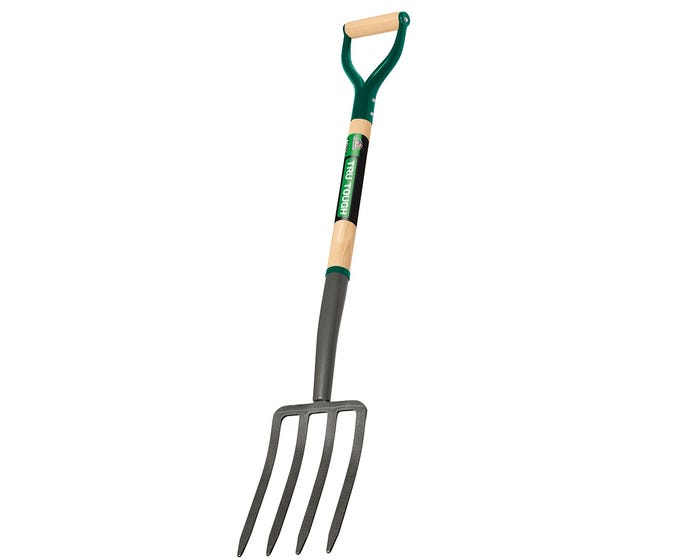 TruTough 4 Tines Spading Fork with D Handle - 30293