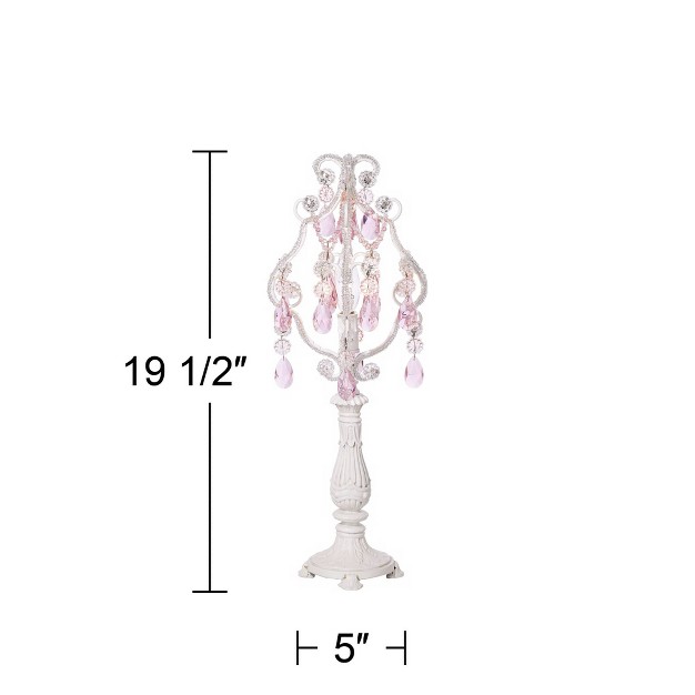 High Antique White Pink Clear Faux Crystal For Living Room Bedroom