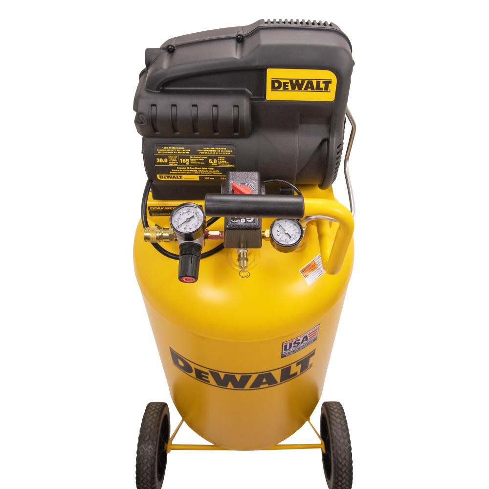 DW 30-Gallon Portable 155-PSI Electric Vertical Air Compressor DXCMLA1983012 from DW