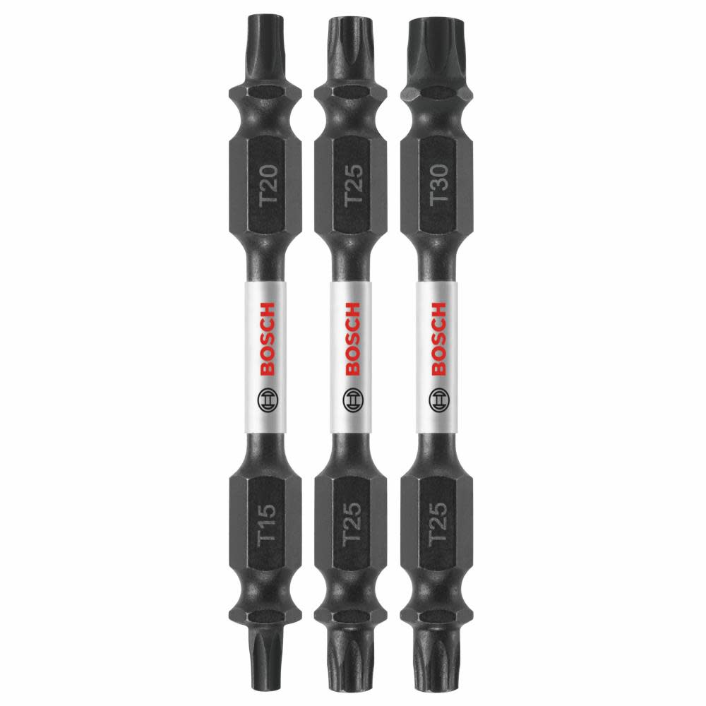 Bosch 3 pc. Impact Tough 2.5 In. Torx Double-Ended Bit Set ITDETV2503 from Bosch