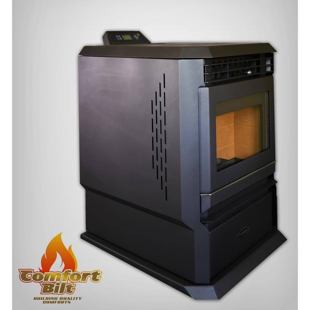 ComfortBilt HP61-BLACK Pellet Stove 3000 sq. ft. EPA Certified with Programmable Thermostat HP61-Black