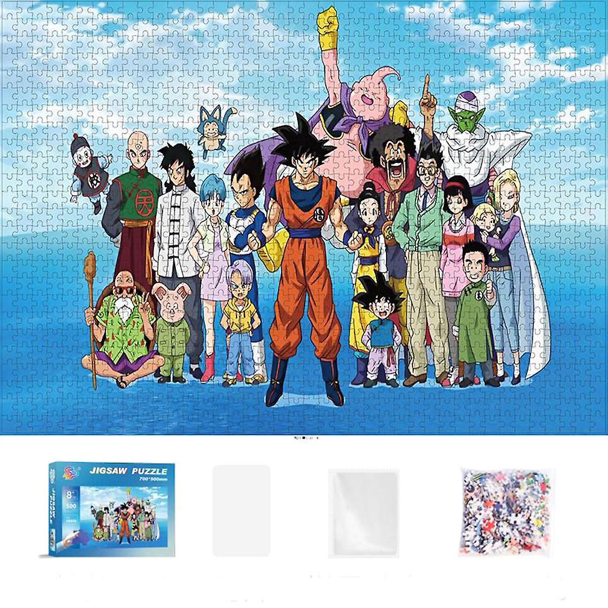 500pcs Dragon Ball Buu Vegeta Son Goku Jigsaw Puzzles Diy Toys For Kids Adults