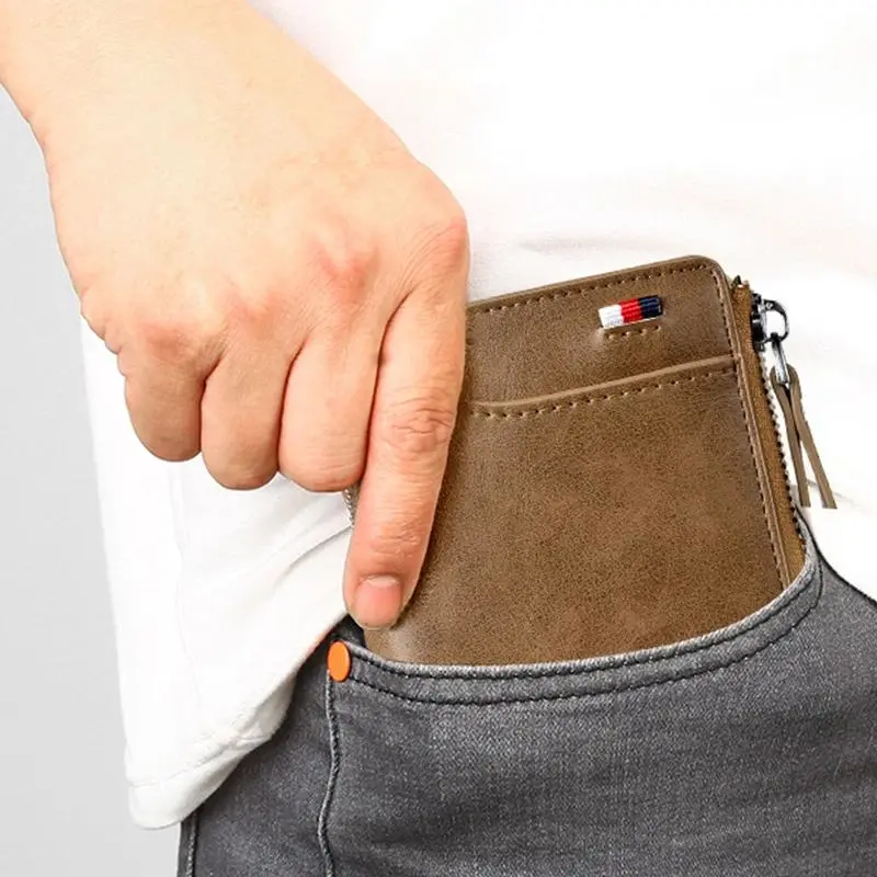 🔥 BIG SALE - 49% OFF 🔥🔥Men Wallet Zipper Genuine Leather Purs