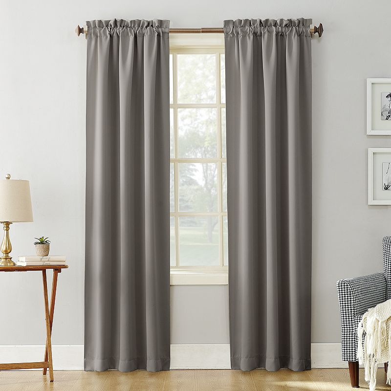 Sun Zero 1-Panel Ludlow Blackout Rod Pocket Window Curtain