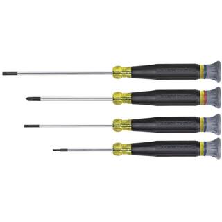 Klein Tools 4-Piece Electronics Screwdriver Set- Cushion Grip Handles 85613