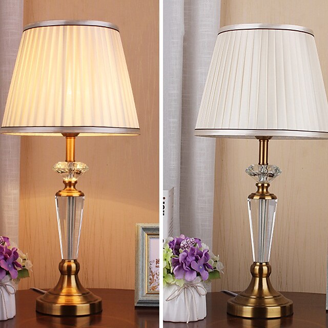 Bedside lamps Multi-shade / Ambient Lamps Crystal / Nordic Style For Living Room / Bedroom Metal Green