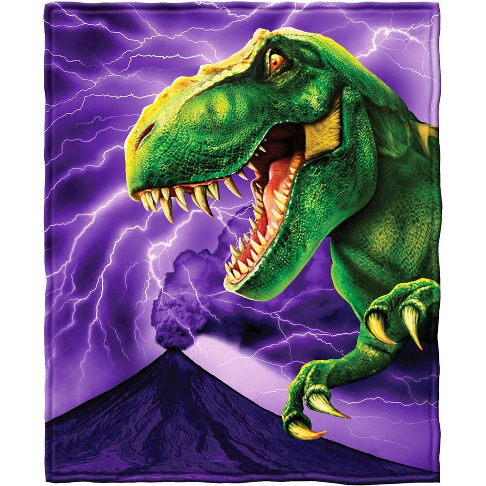 T-Rex Super Soft Plush Fleece Throw Blanket