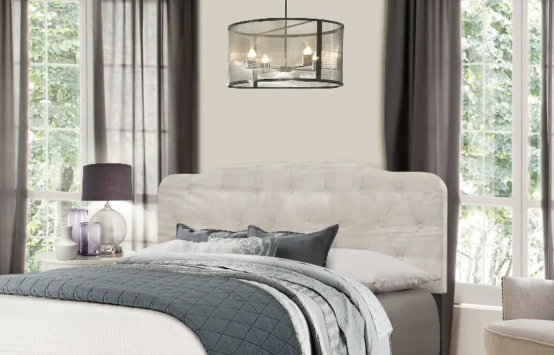 Nicole Fog Gray Full-Queen Upholstered Headboard