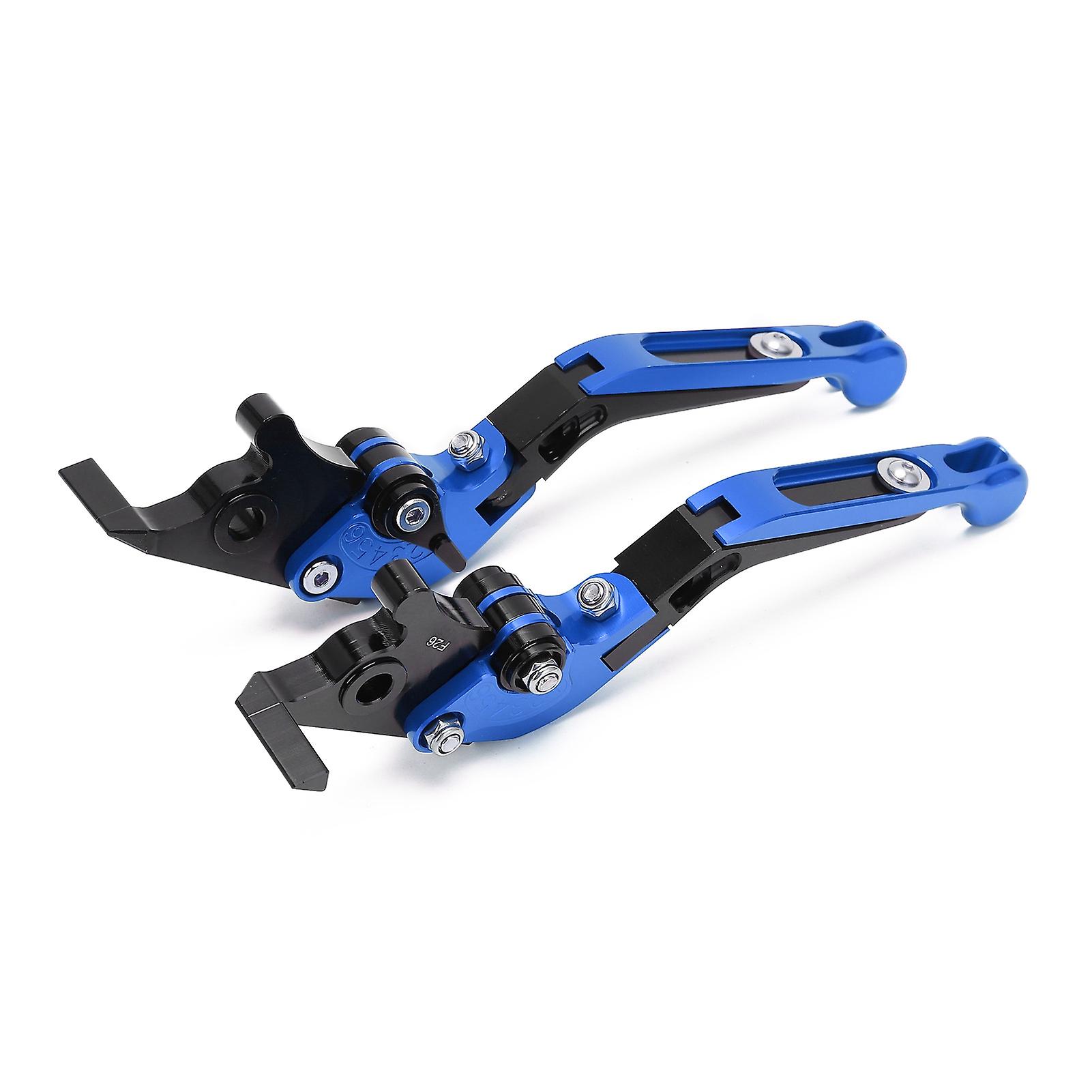 2 Pcs Motorcycle Left Right Brake Levers Motorcycle Modification Accessories Pit Dirt Motocross Parts Replacement For Yamaha Nmax 155 20152021blue