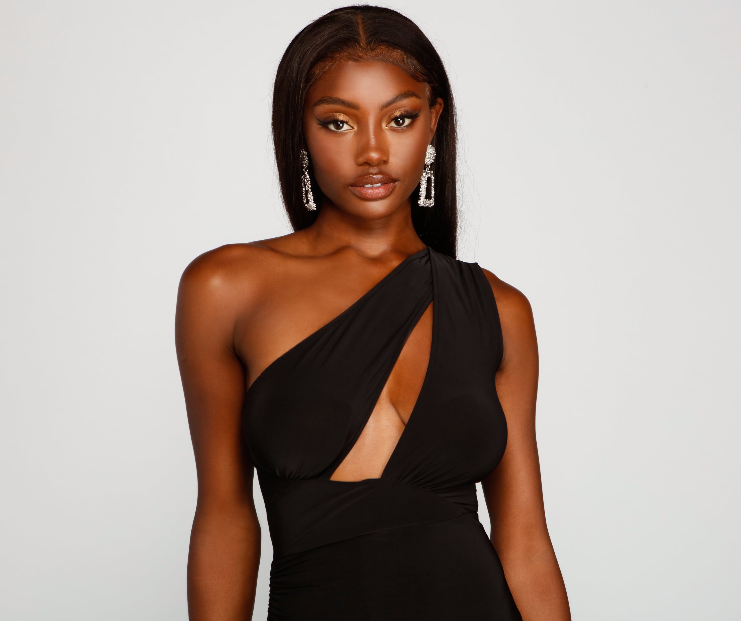 Zoey One-Shoulder Ruched Mini Dress