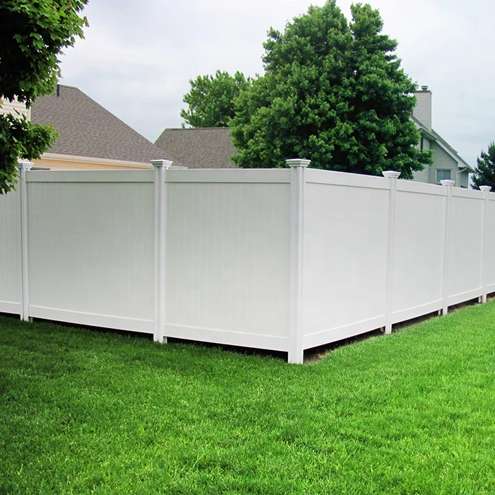 hot selling 6 ft x 8 ft gray hard vinyl fence panel kit Easily Assembled water proof pvc fence profile