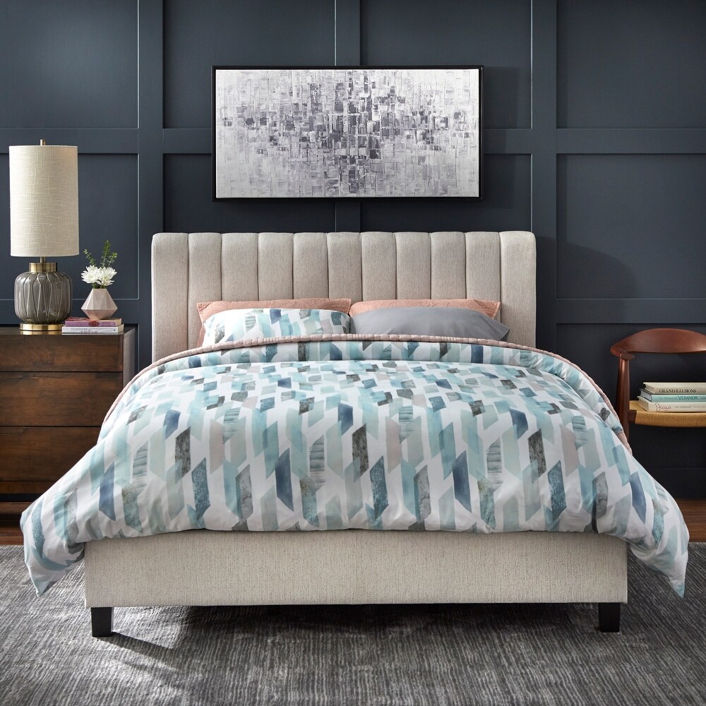 Lifestorey Teagan Channel tufted Queen Bed