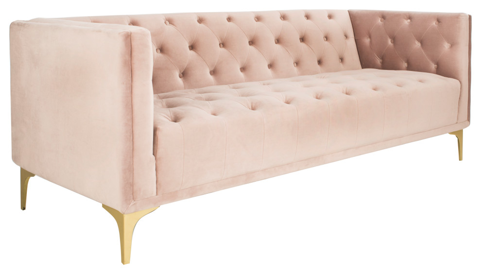 Safavieh Couture Florentino Tufted Sofa   Contemporary   Sofas   by Safavieh  Houzz