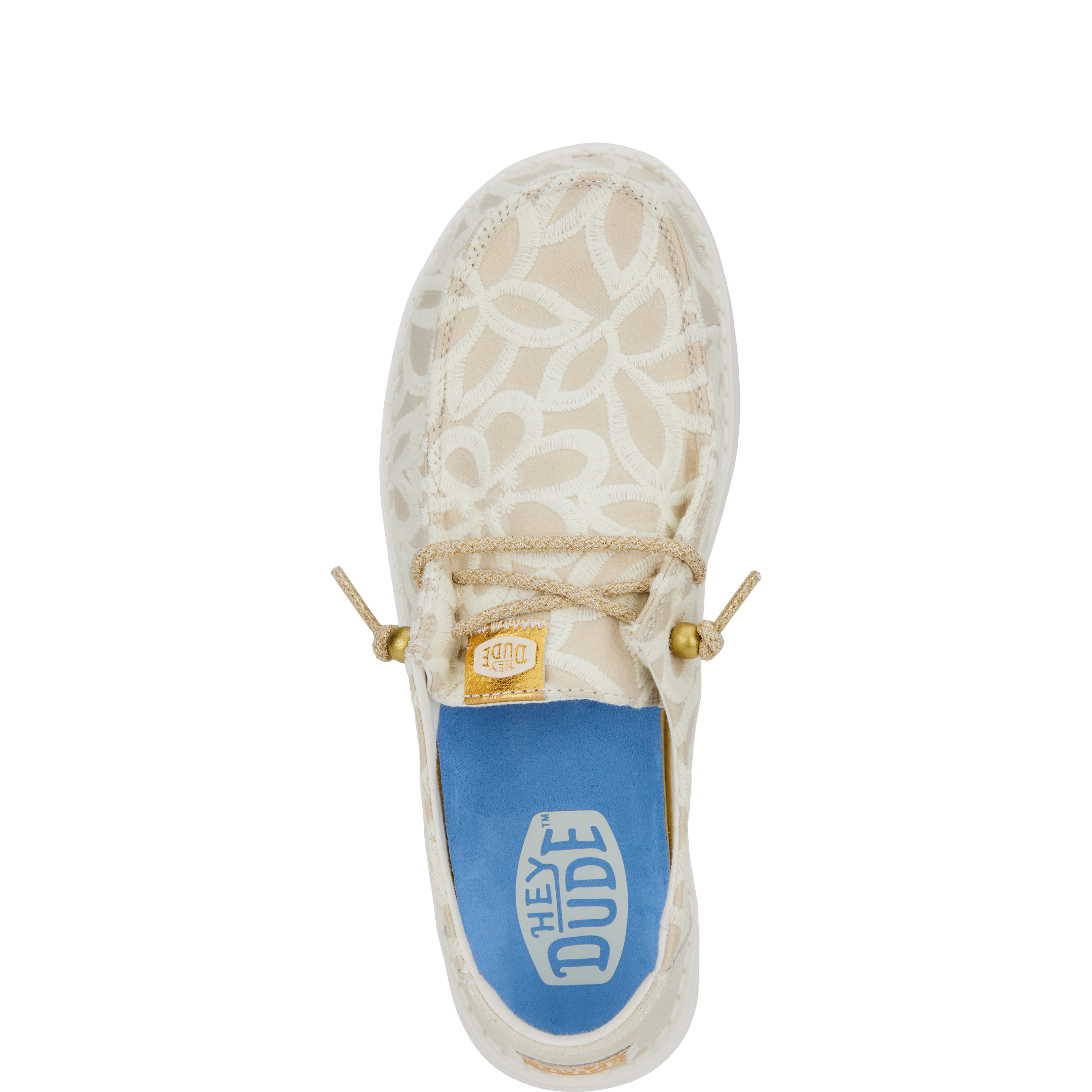 Wendy Metallic Lace - Cream