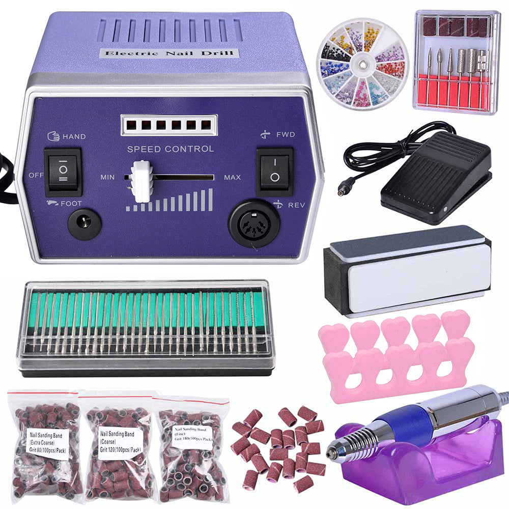 Yescom Nails Care Manicure Electronic Nail Drill File Machine Set