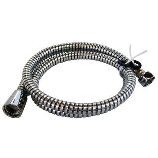 Westbrass 72 in. Extra Long Plastic SuperFlex Handlheld Shower Hose Polished Chrome D355P-CP