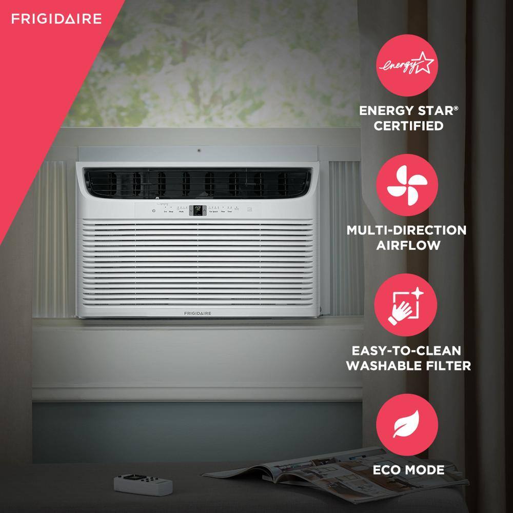 Frigidaire 25000 BTU Window-Mounted Room Air Conditioner in White with Remote FHWC253WB2