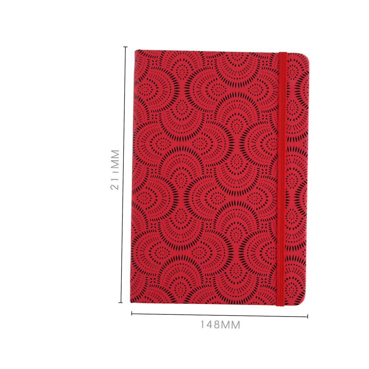 Operitacx Business Notebook Business Notebook Writing Notepad Pu Notebook Diary Notebook A5 Red Pu Journal Notepad Pu Notebook