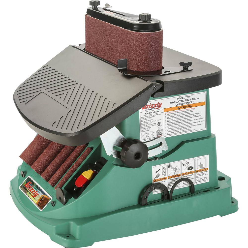 Grizzly Industrial Oscillating Edge Belt and Spindle Sander T27417