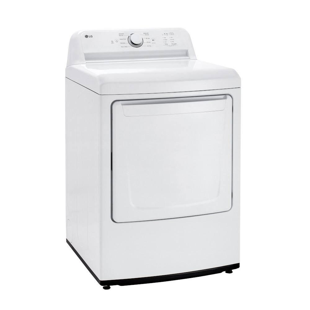 LG 7.3 cu. ft. Ultra Large High Efficiency Gas Dryer in White DLG6101W