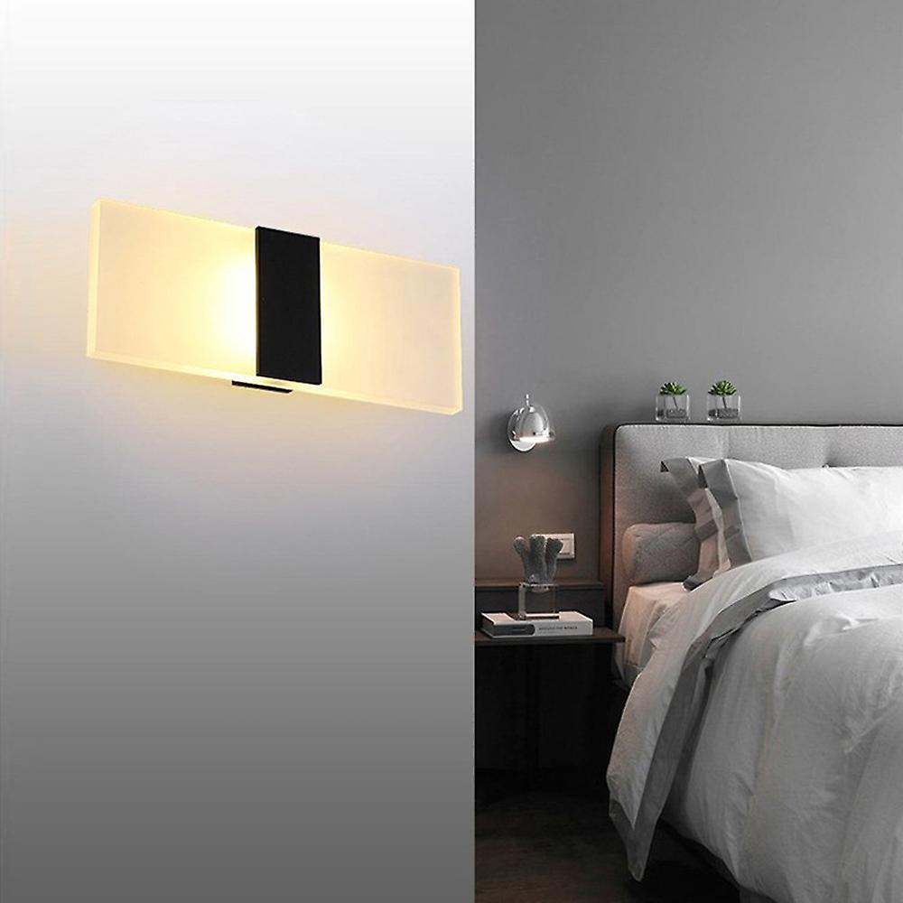 Black Warm Light Modern Wall Sconces Led Wall Lamp 6w Indoor Up Down Hallway Lighting Wall Mounted Lights For Bedroom Living Room Corridor Bedside Dec