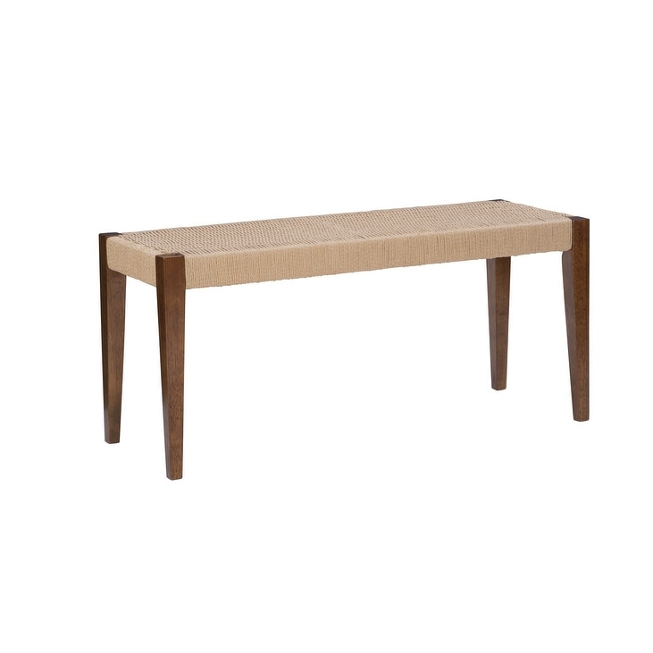 Caelan Basket Weave Dining Bench