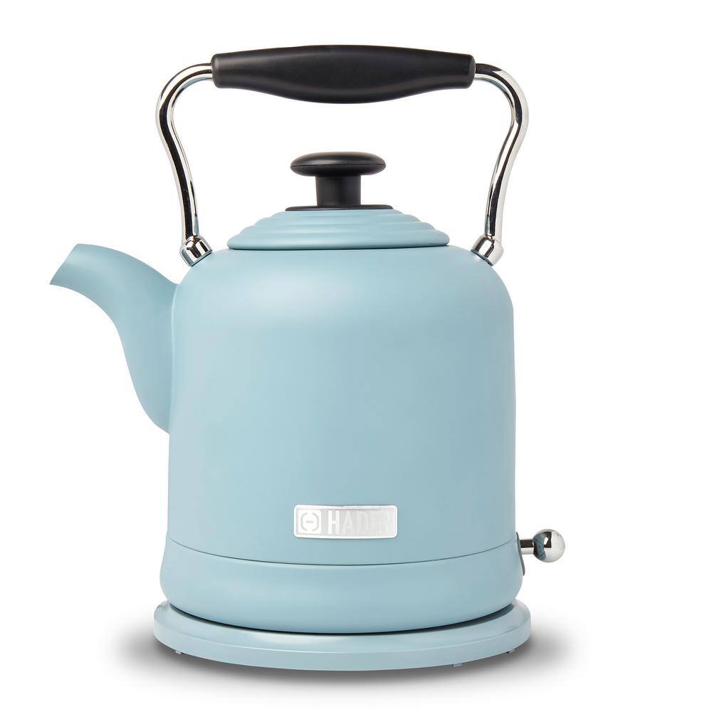 HADEN Highclere 1.5 l 6-Cup Blue Cordless Electric Kettle BPA Free with Auto Shut-Off 75025