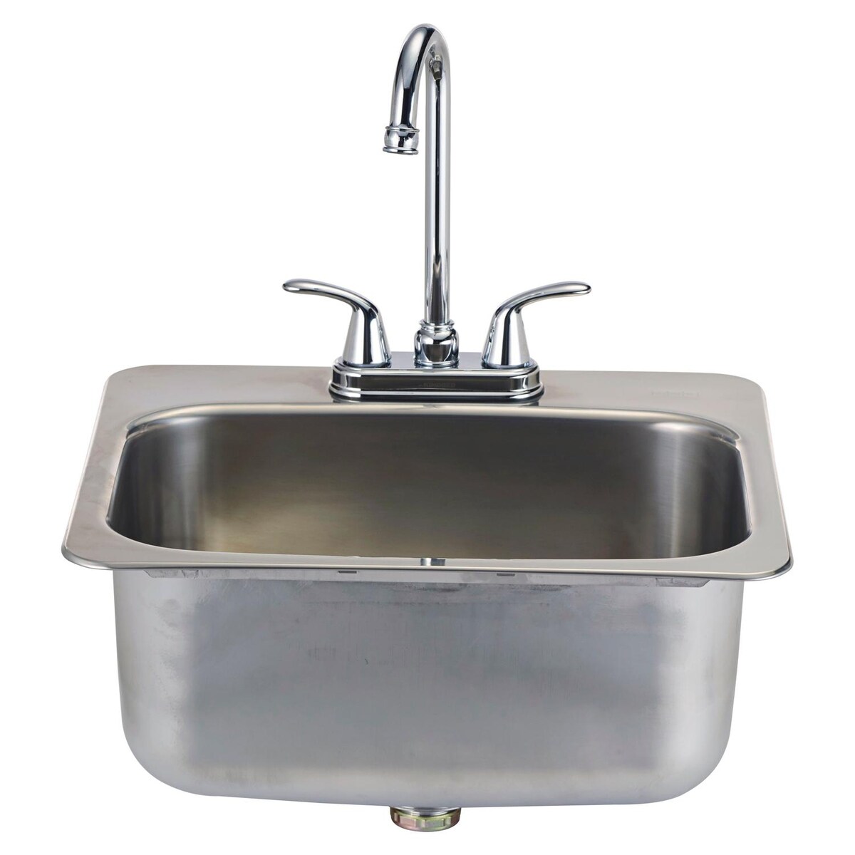 Bull 19 X 17-Inch Large Stainless Steel Drop-In Sink W/ Faucet