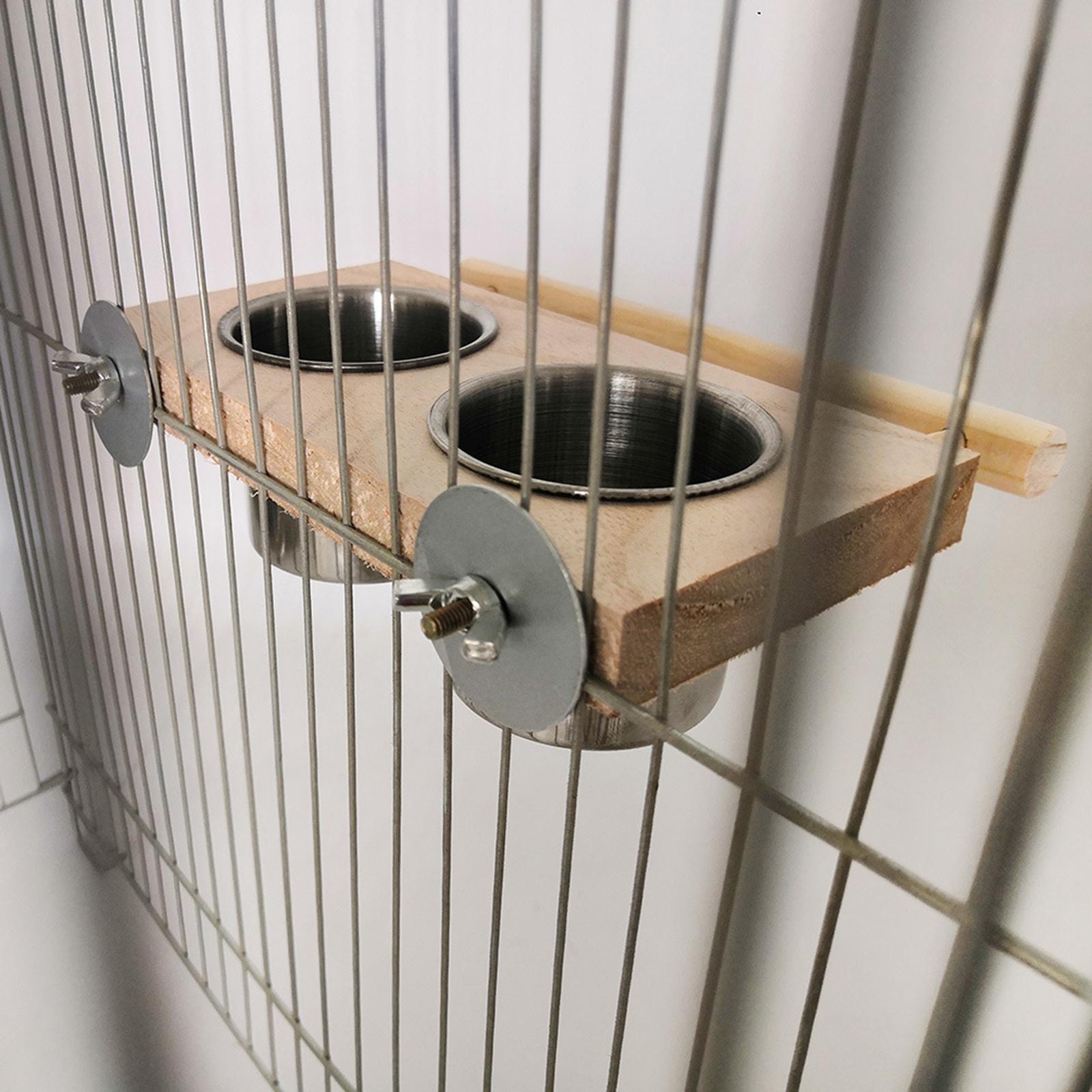 Bird Feeding Dish Cups Bird Cage Cups Feeder for Parakeets Parrot Cockatiels