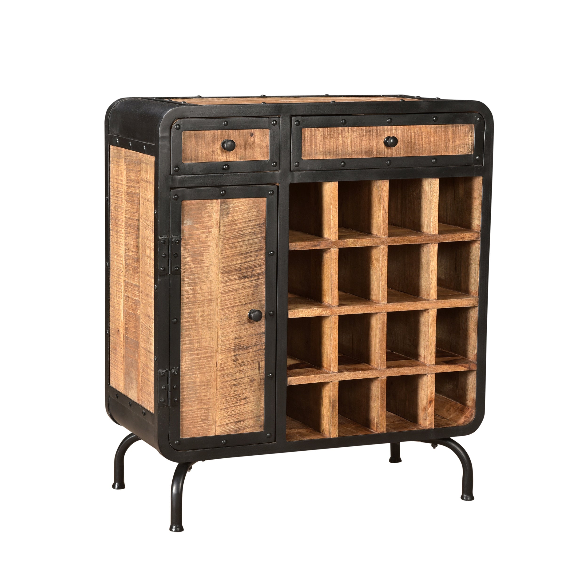 Spring Industrial Design Wine Rack Bar Cabinet