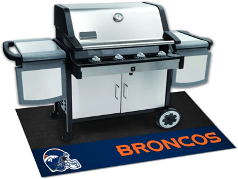 2 x 4 X-Small Denver Broncos Grill Mat