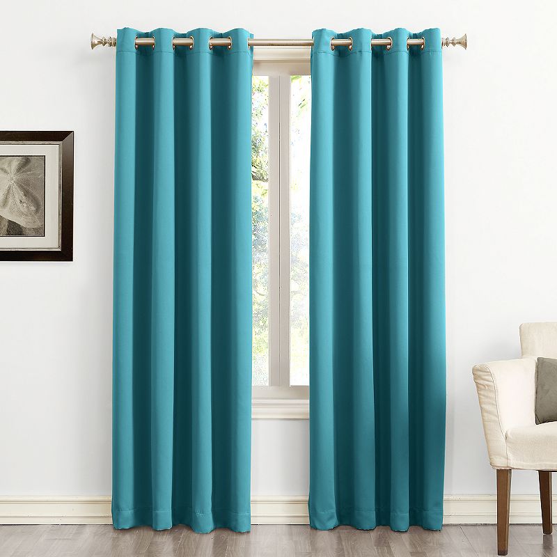 Sun Zero 1-Panel Ludlow Blackout Grommet Window Curtain