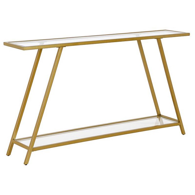 Brass Metal Console Table Henn amp hart