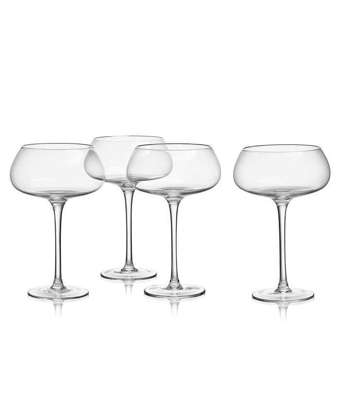 Mikasa Craft 15 Ounce Coupe Glass 4-Piece Set