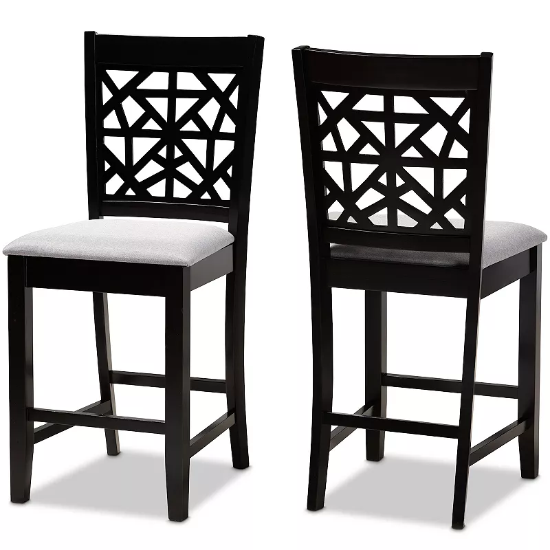 Baxton Studio Devon Counter Stool 2-piece Set