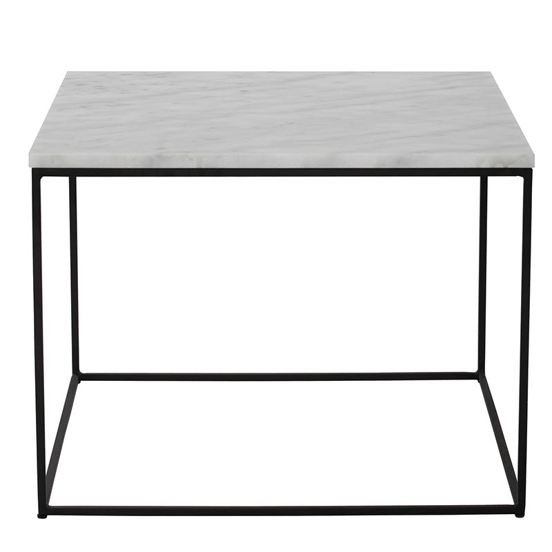 LUCIO Marble Coffee Table 60cm - White