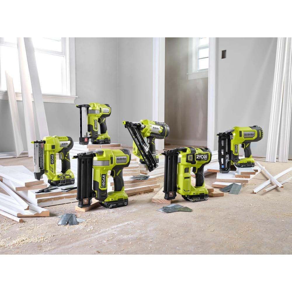 RYOBI ONE+ HP 18V 18-Gauge Brushless Cordless AirStrike Brad Nailer with ONE+ HP Brushless 7-1/4 in. Circular Saw (Tools Only) P322-PBLCS300B