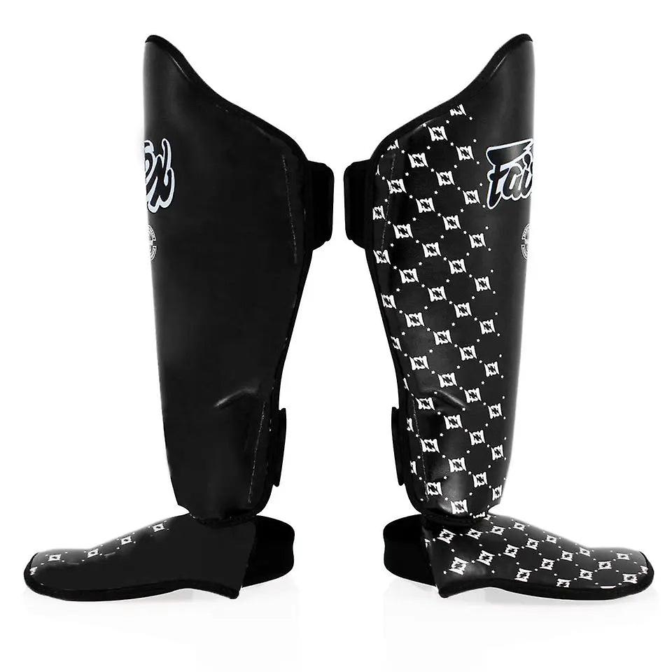 Fairtex muay thai shin guards - black