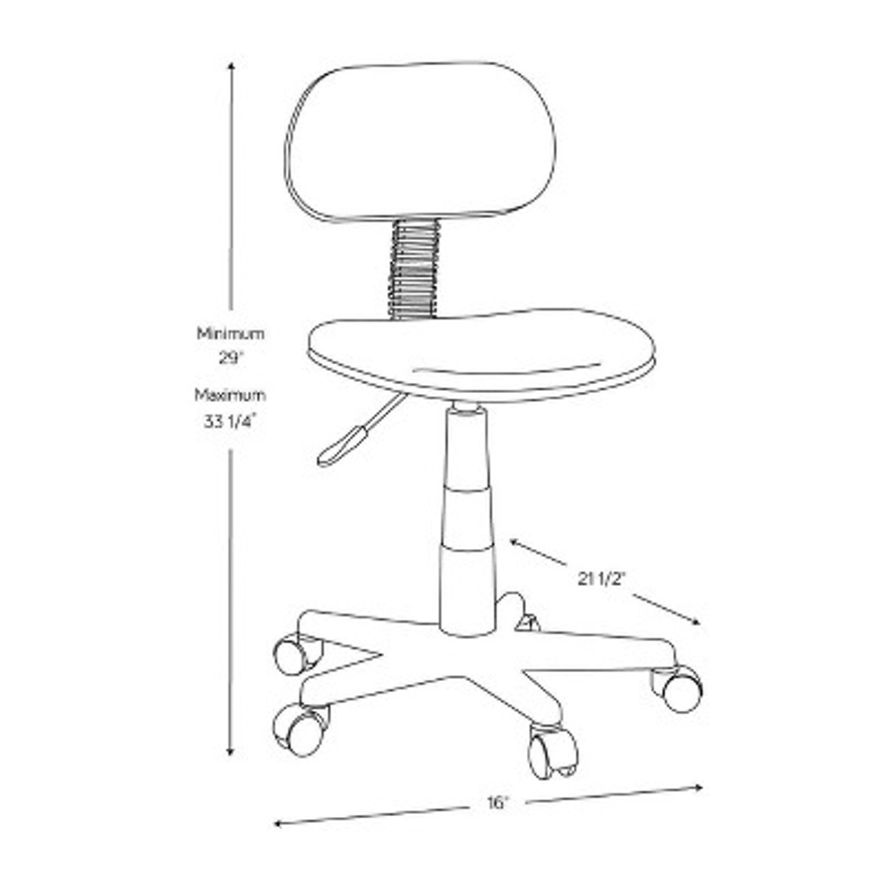 Task Chair Black - Room Essentials™