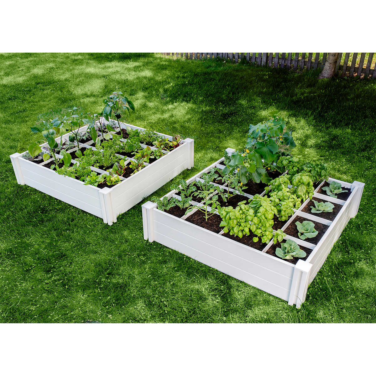 Vita Modular Vinyl Garden with Planting Grid 2-pack