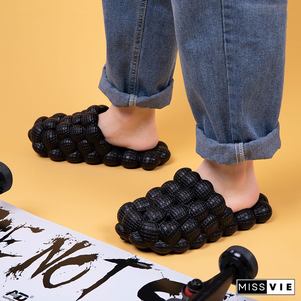 Women Outdoor Slippers Bubble Massage Sandals