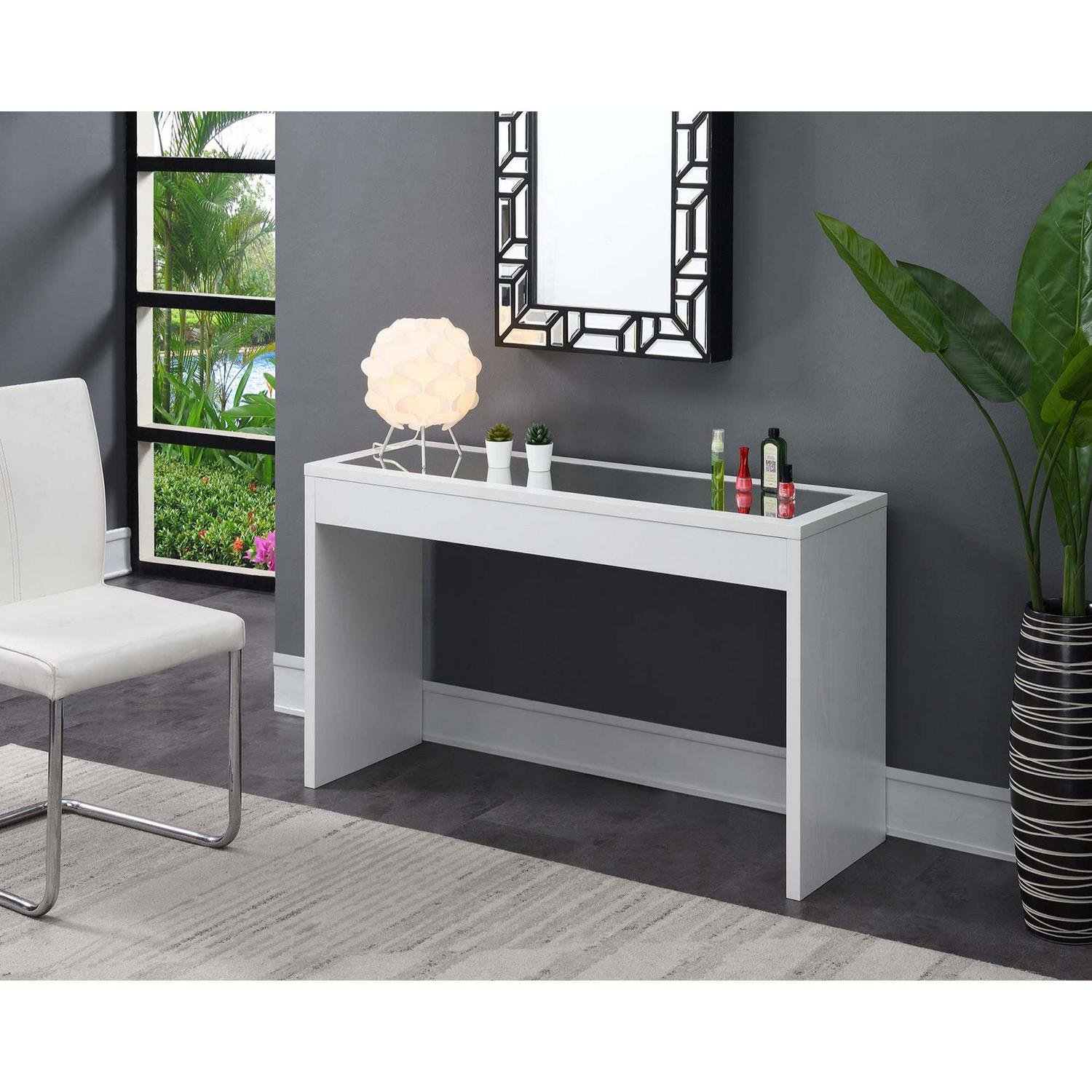 Convenience Concepts Northfield Mirrored Console Table  Crowdfused