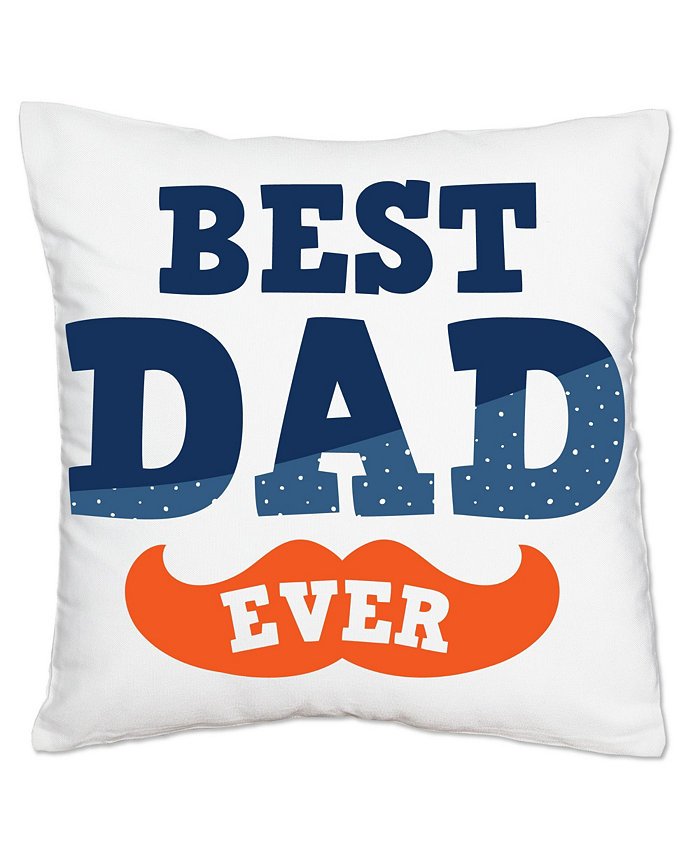 Big Dot of Happiness Happy Father's Day Love Dad Party Home Decorative Throw Pillow Cover - 16