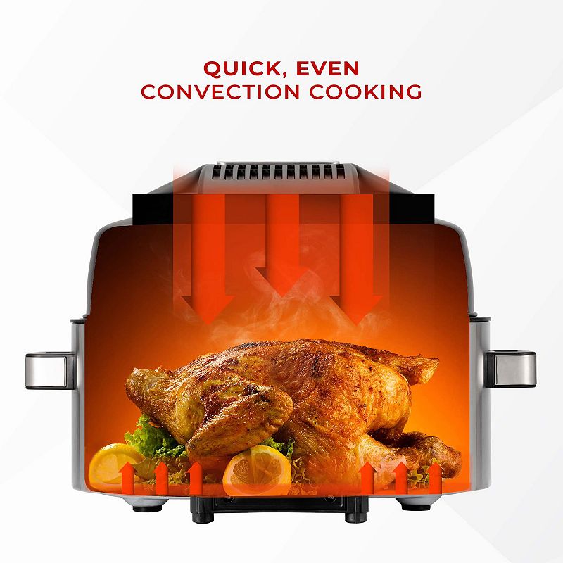 Cuckoo 5-in-1 XL 6-Qt. Air Grill with Air Fryer， Roast， Bake and Broil Functions