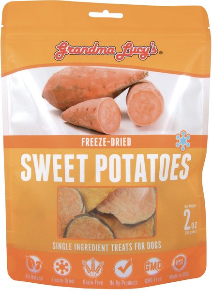 Grandma Lucy's Freeze-Dried Singles Sweet Potatoes Dog Treats