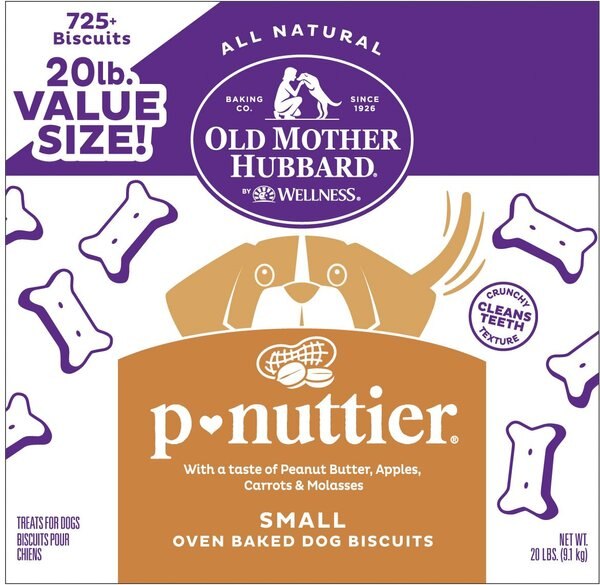 Old Mother Hubbard by Wellness Classic P-Nuttier Natural Small Oven-Baked Biscuits Dog Treats