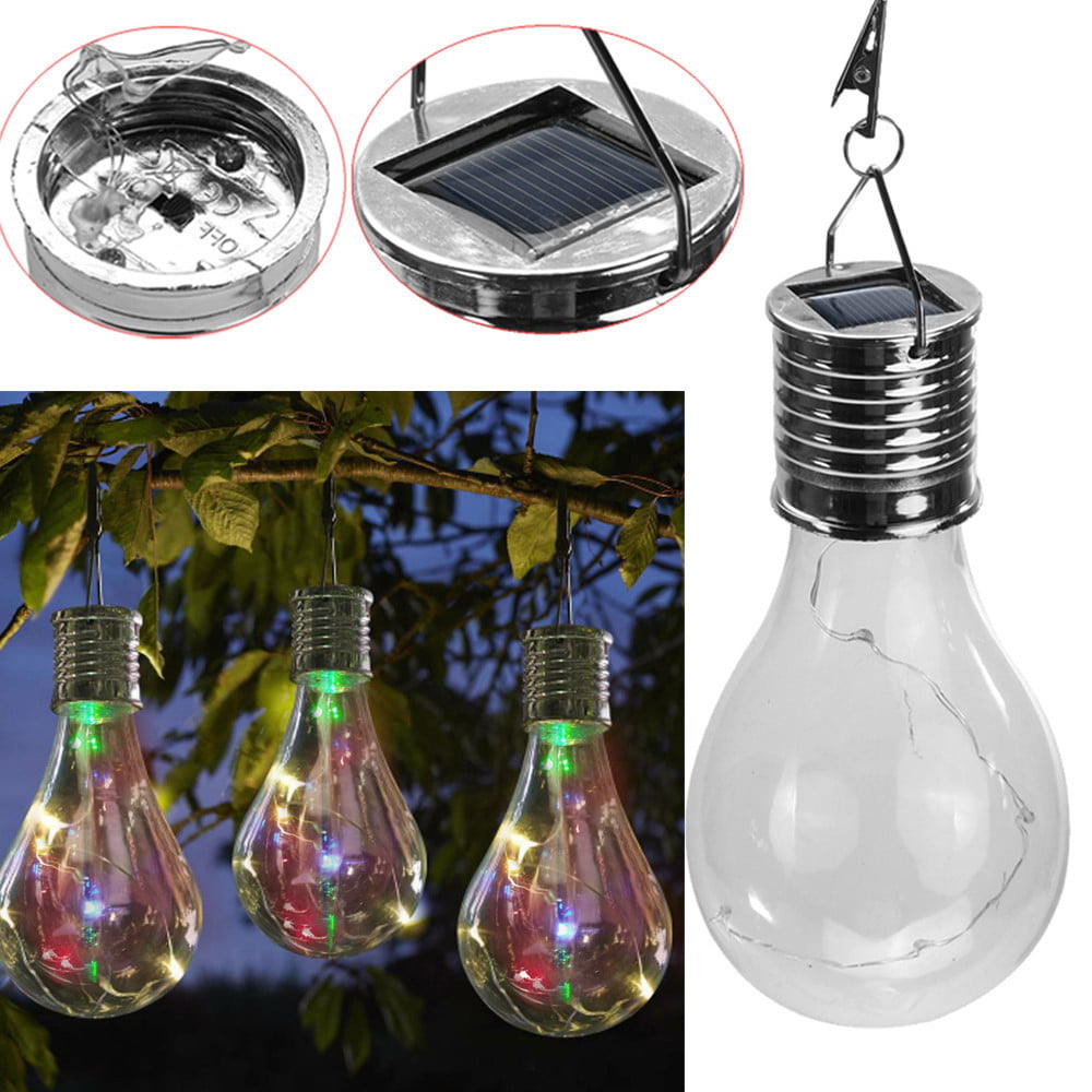 WANYNG Rotatable LED Waterproof Lamp Hanging Bulb Camping Outdoor Light Garden Solar LED lightOne Size