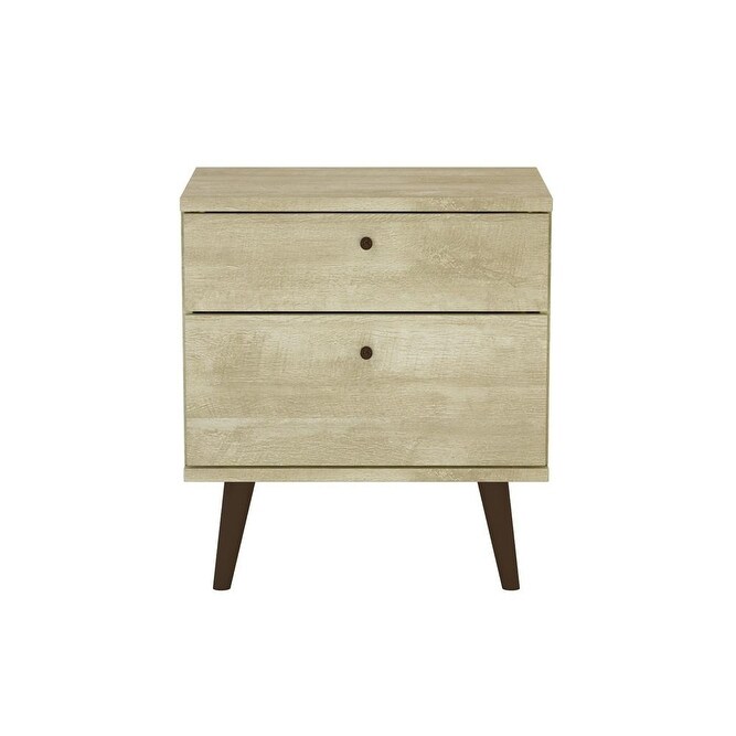 Midtown Concept 2 Drawer Nightstand Side Table Bedside Table Durable MDF Wood