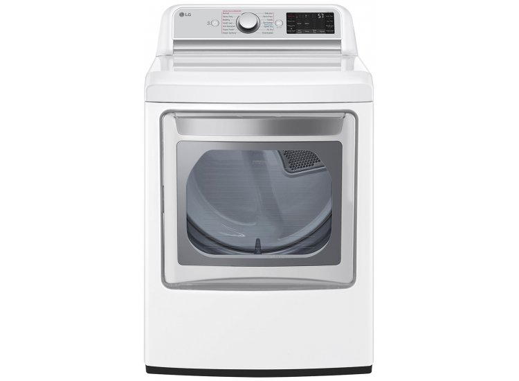 LG 7.3 Cu. Ft. White Gas Dryer With TurboSteam