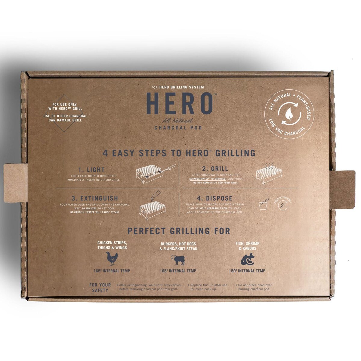 Fire and Flavor HERO Charcoal Grill Kit